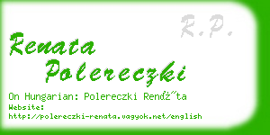 renata polereczki business card